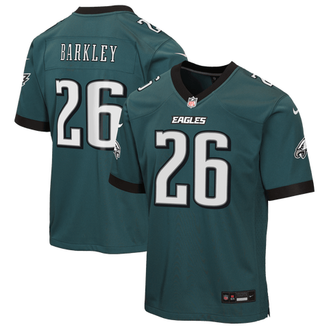 Youth Nike Saquon Barkley Midnight Green Philadelphia Eagles Team Game Jersey