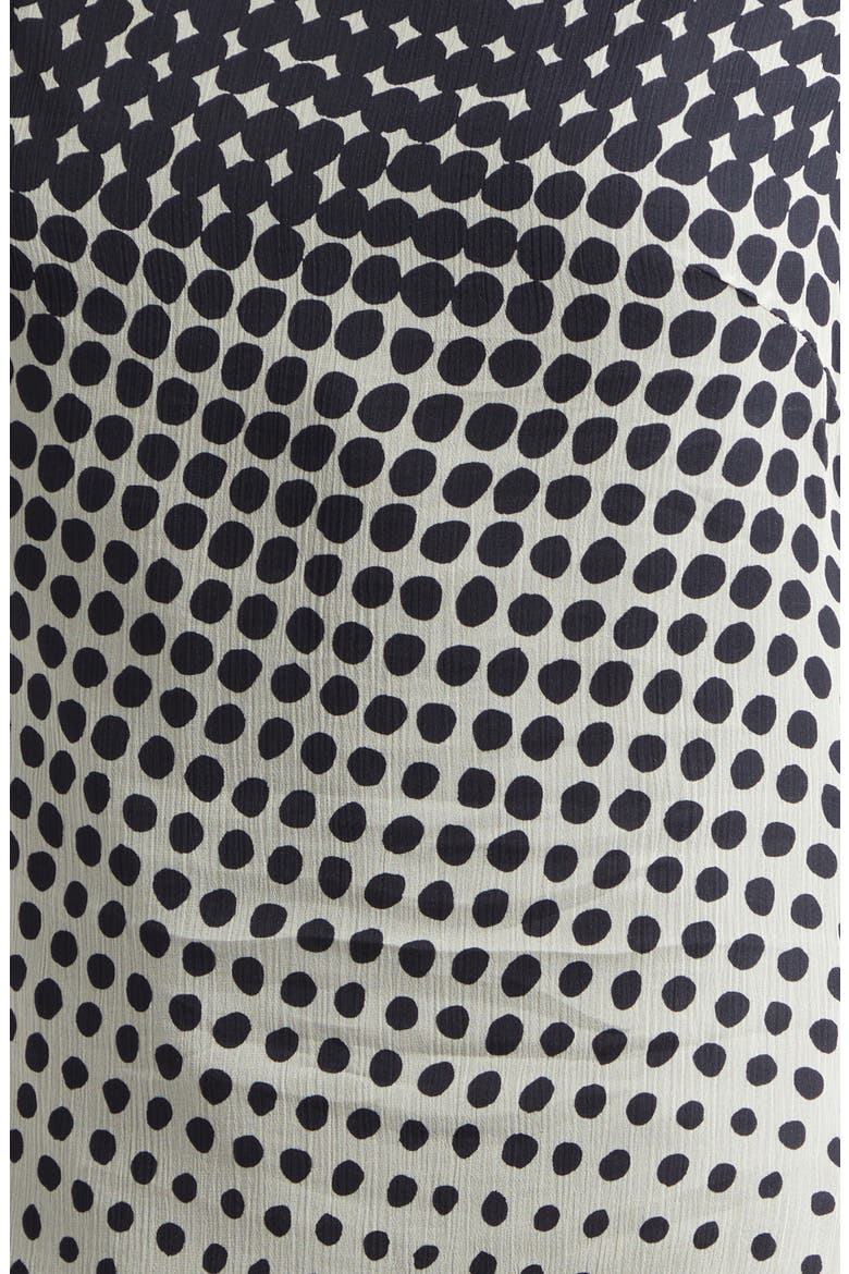 Halftone Wiggle Dot Cowl Back Shell, Alternate, color, BLACK MULTI