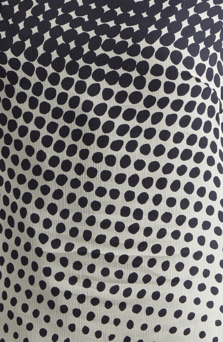 Christopher John Rogers Halftone Wiggle Dot Cowl Back Shell, Alternate, color, Black Multi