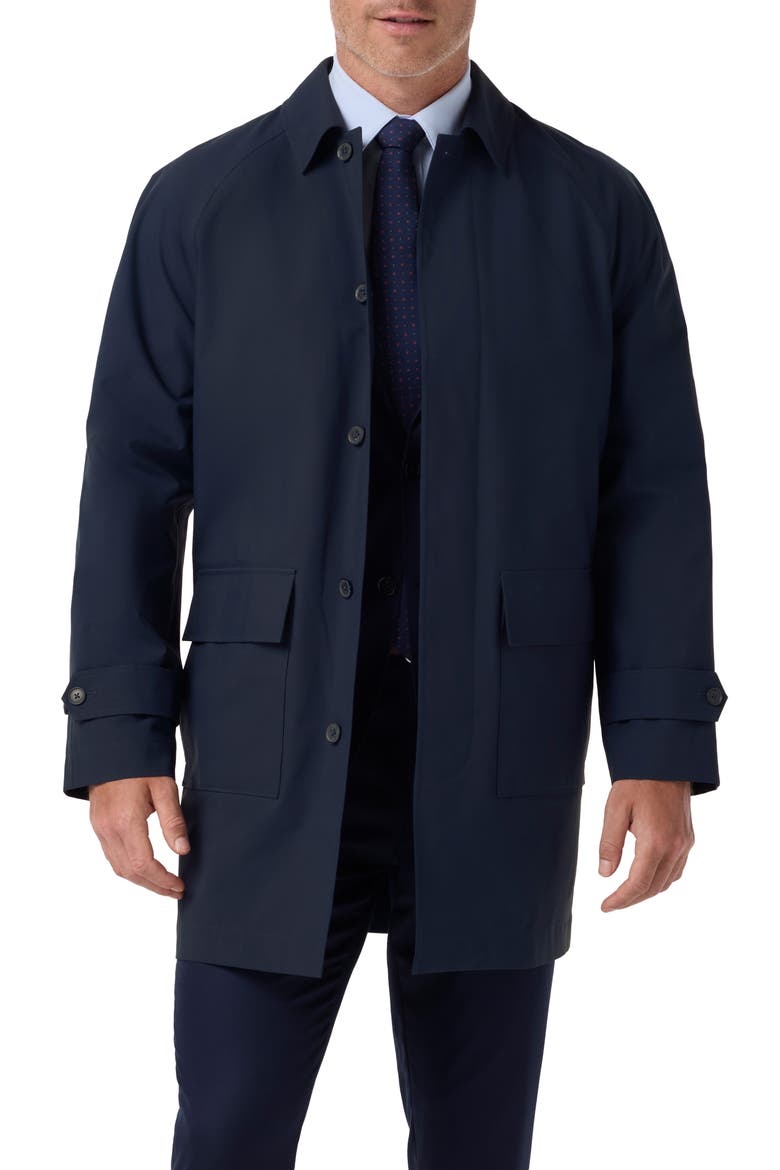 Ford Water Resistant Topcoat, Main, color, NAVY