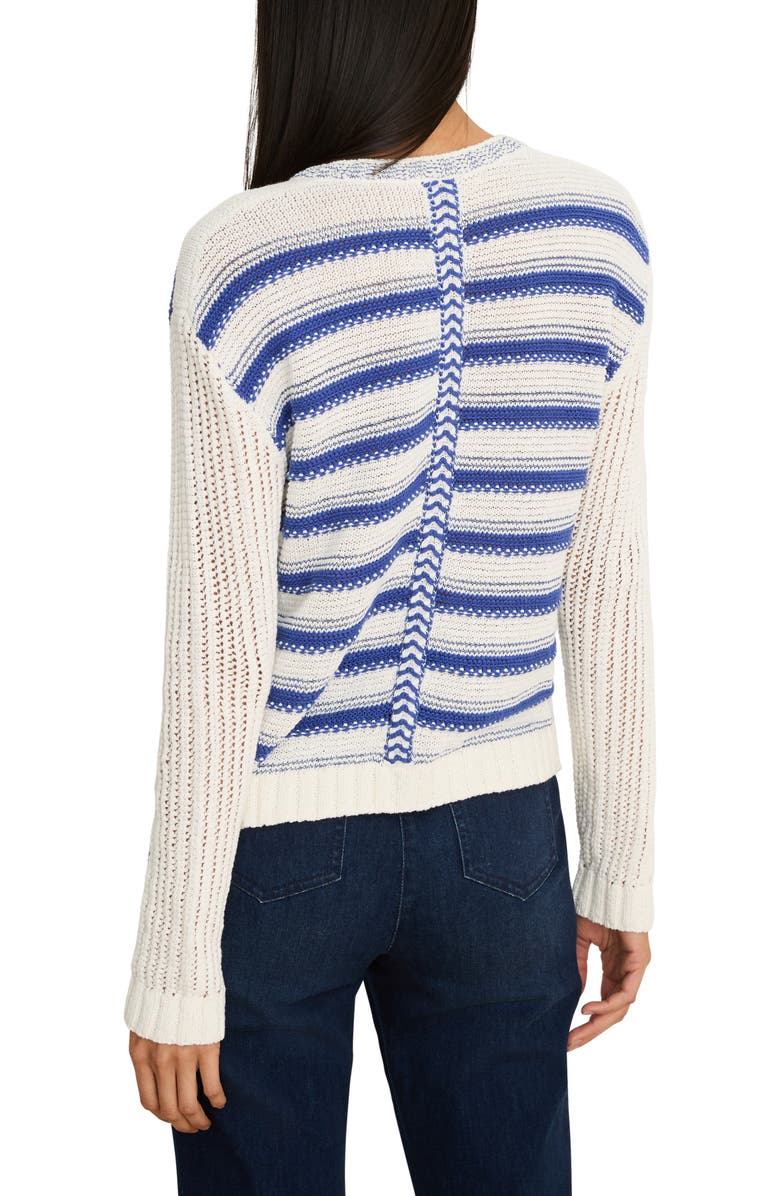 NIC+ZOE Painted Porcelain Cardigan, Alternate, color, Blue Multi