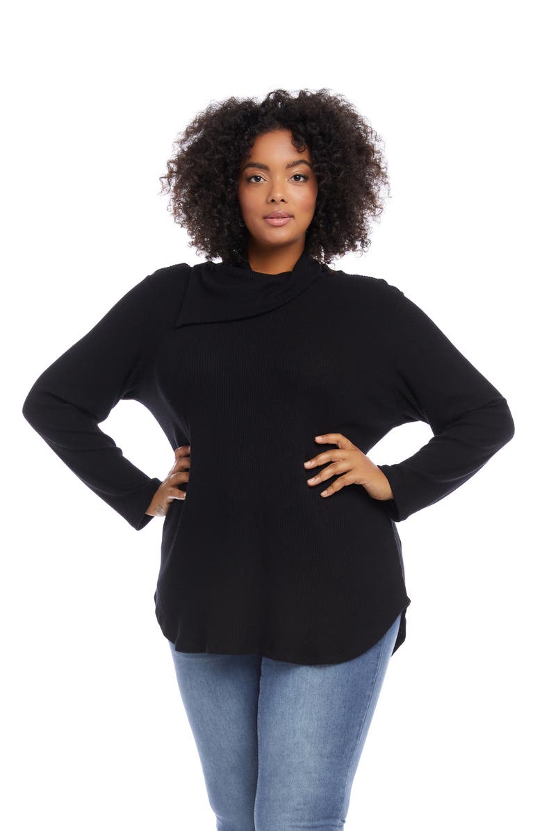 Karen Kane Drape Neck Top, Alternate, color, 