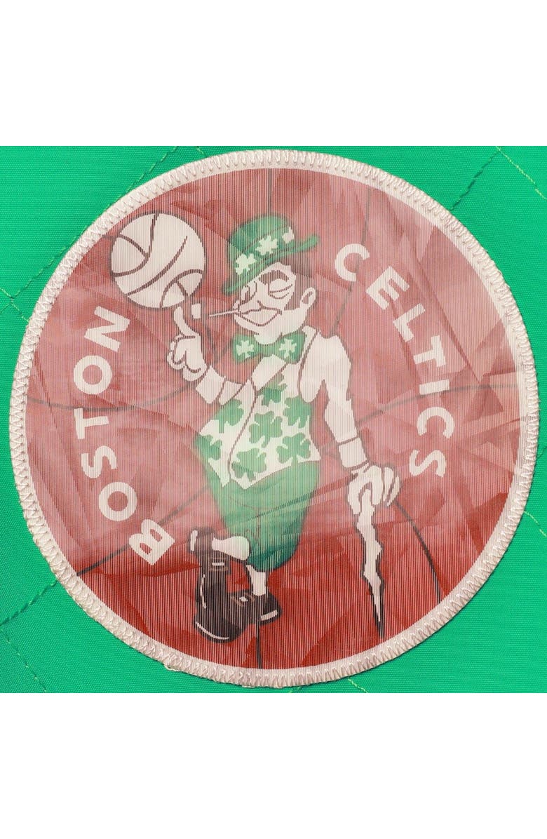 Mitchell & Ness Men's Boston Celtics Kelly Green Mitchell & Ness Hardwood Classics 75th Anniversary Authentic Warmup Full-Snap Jacket, Alternate, color, 