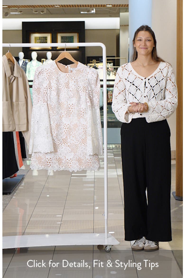 Nicole Lace Long Sleeve Cocktail Minidress video