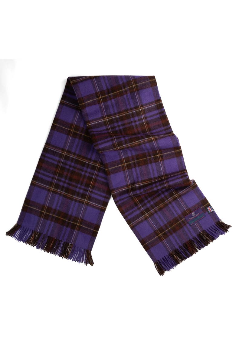 Merino Wool Throw, Alternate, color, Equestrian Tartan