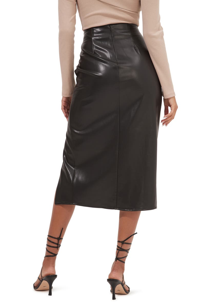 ASTR the Label Alondra Faux Leather Skirt, Alternate, color, 