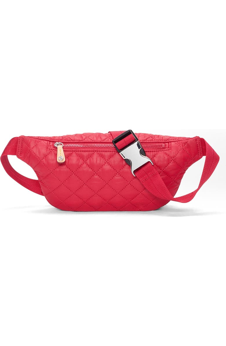 MZ Wallace Small Metro Quilted Nylon Sling Bag, Alternate, color, Apple