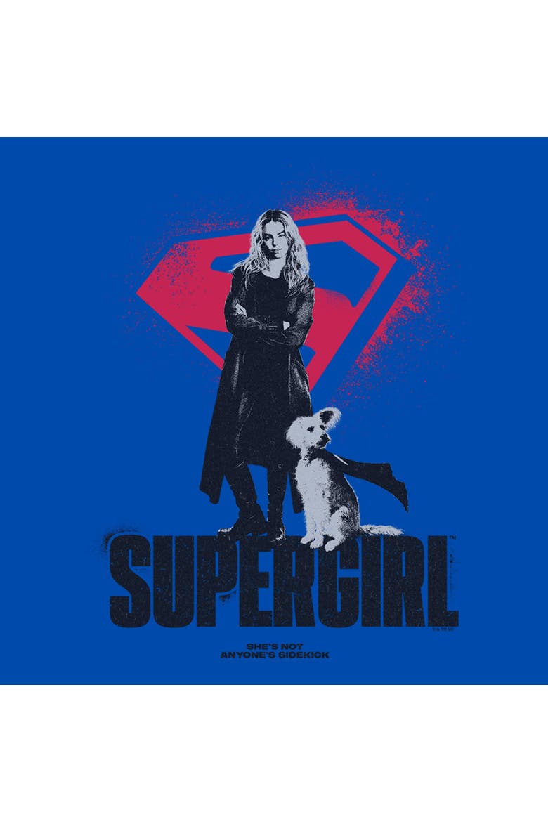 Boy's Supergirl Kara And Krypto  Graphic T-Shirt, Alternate, color, Royal Blue