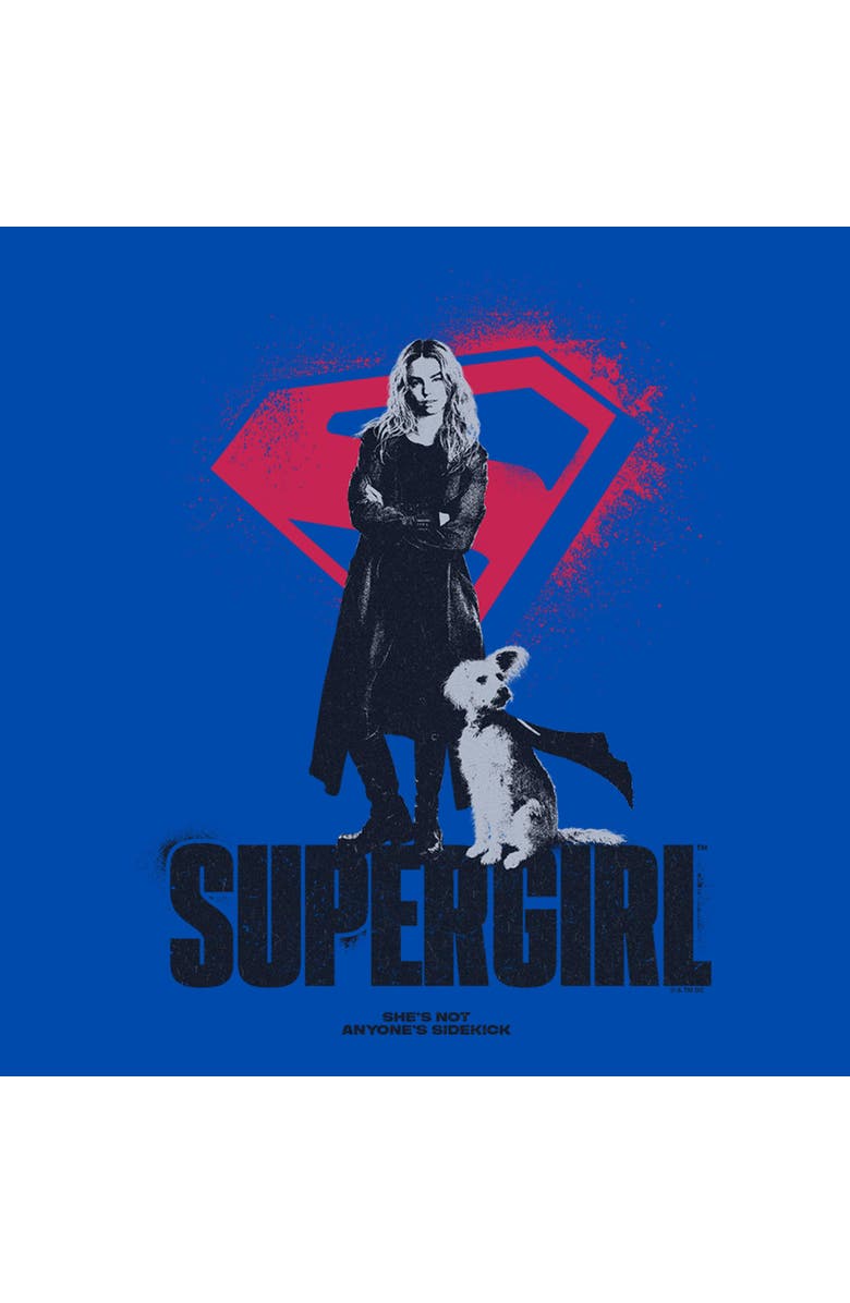 Supergirl Boy's Supergirl Kara And Krypto Graphic T-Shirt, Alternate, color, Royal Blue
