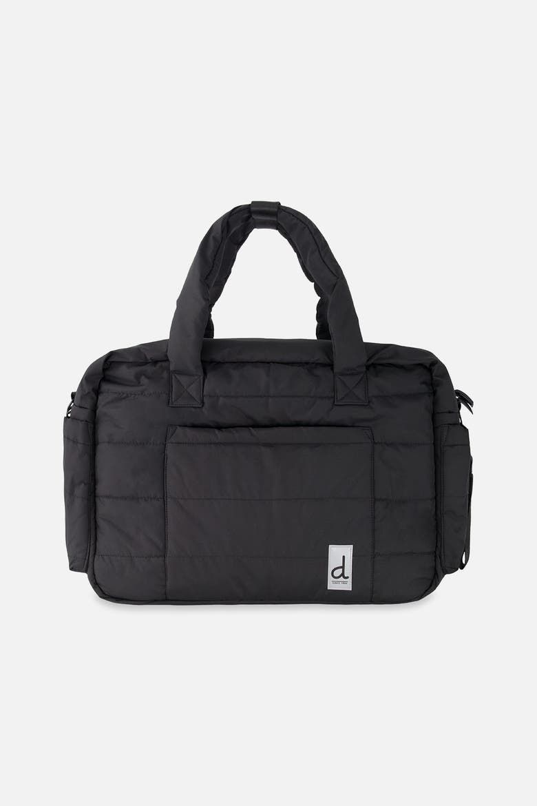 Water-Repellent Changing Mat Diaper Bag, Main, color, Black