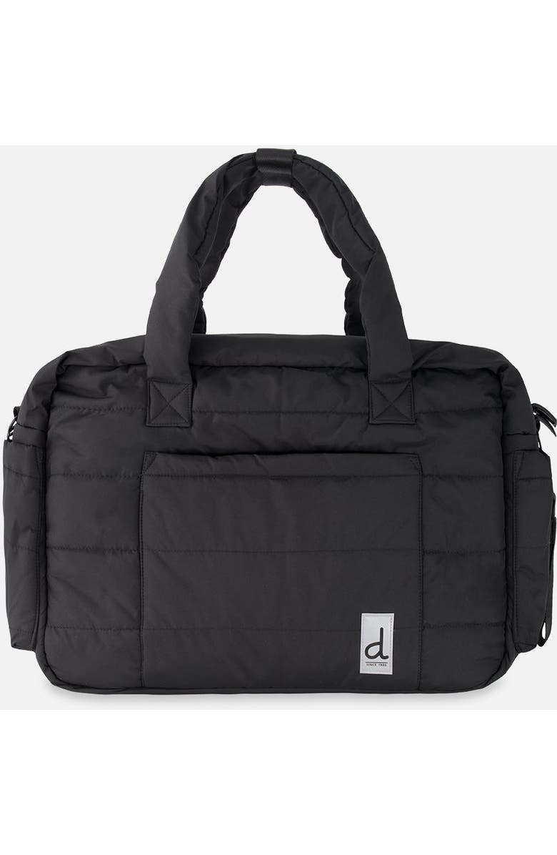 Deux par Deux Water-Repellent Changing Mat Diaper Bag, Main, color, Black