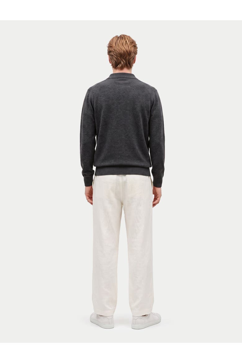 Cashmere Classic Polo Sweater, Alternate, color, charcoal