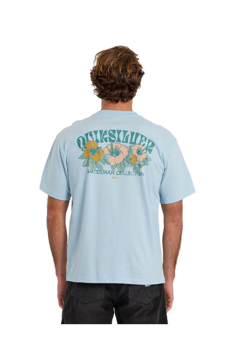 Quiksilver Las Flores QMT0 Short Sleeve Shirt, Alternate, color, Skyway