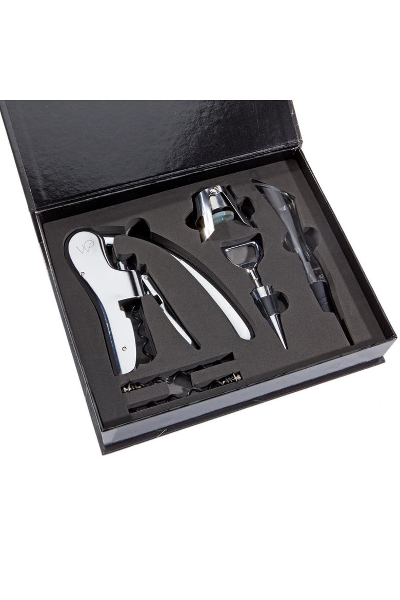 6-piece Wine Tool Set, Alternate, color, Silver