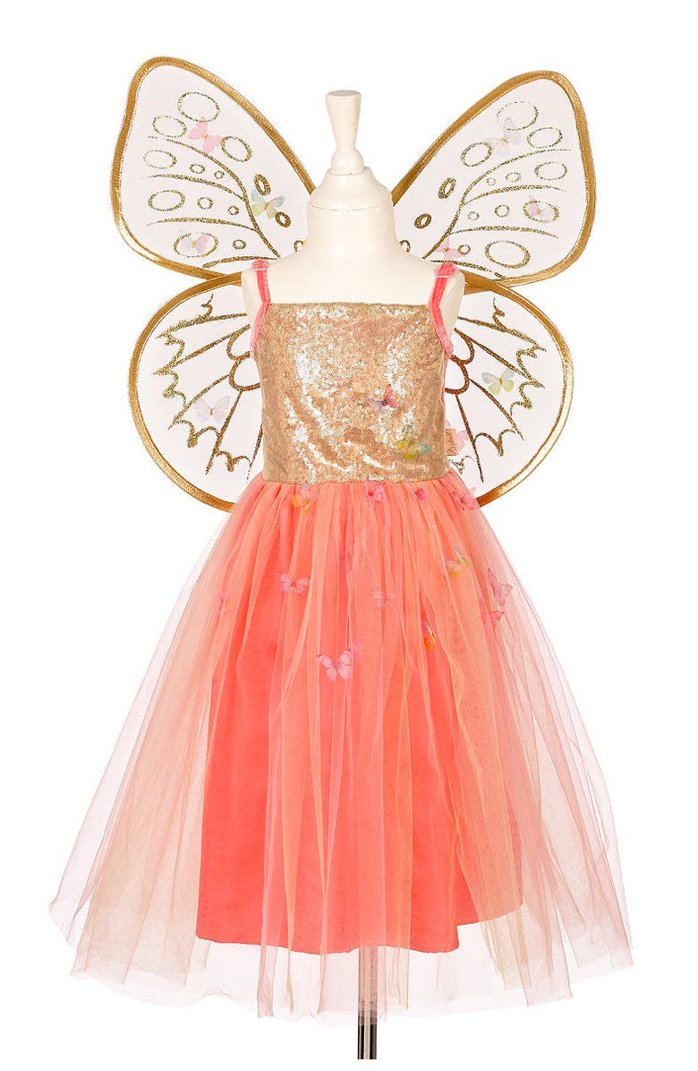 Souza Joanna Fairy Costume, Dress and Wings Set, Main, color, Orange