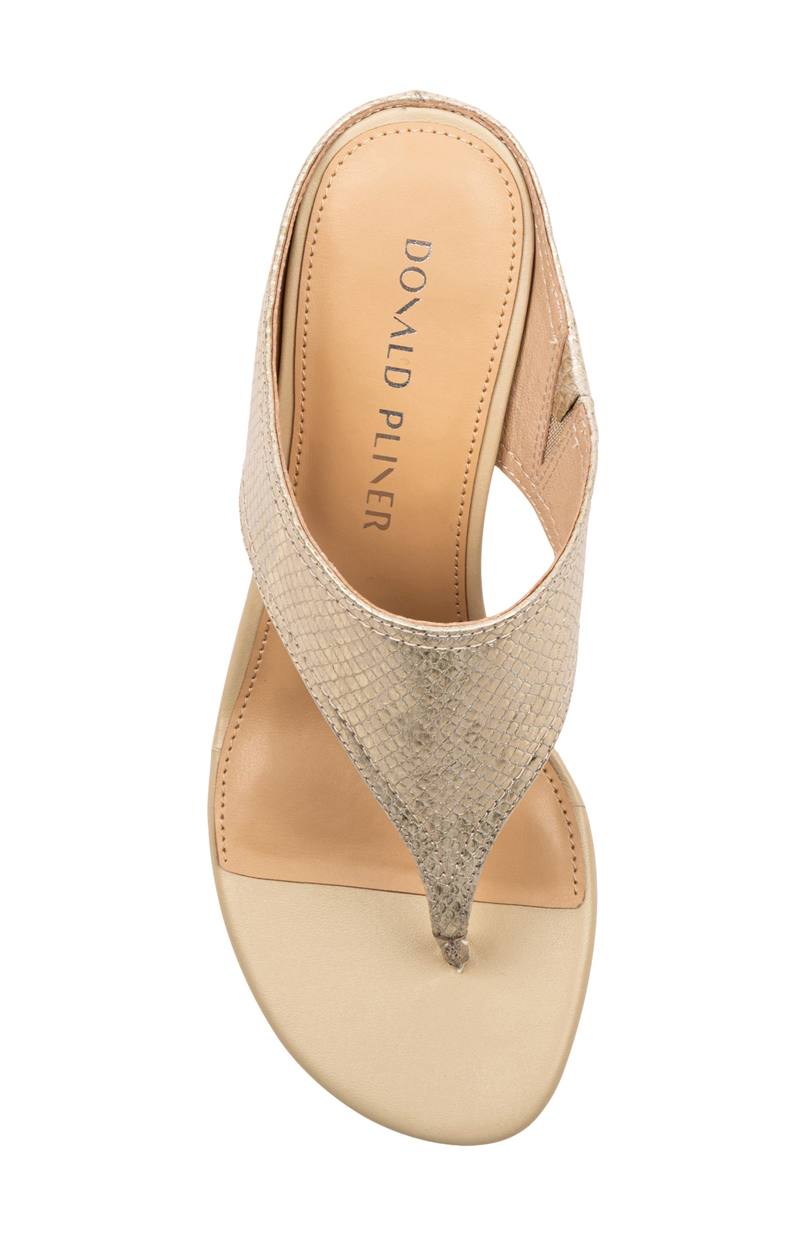 Lucynda Kitten Heel Flip Flop, Alternate, color, PLATINO