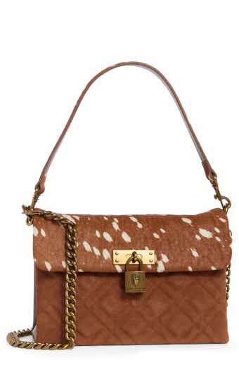 Fulham Leather & Genuine Calf Hair Shoulder Bag