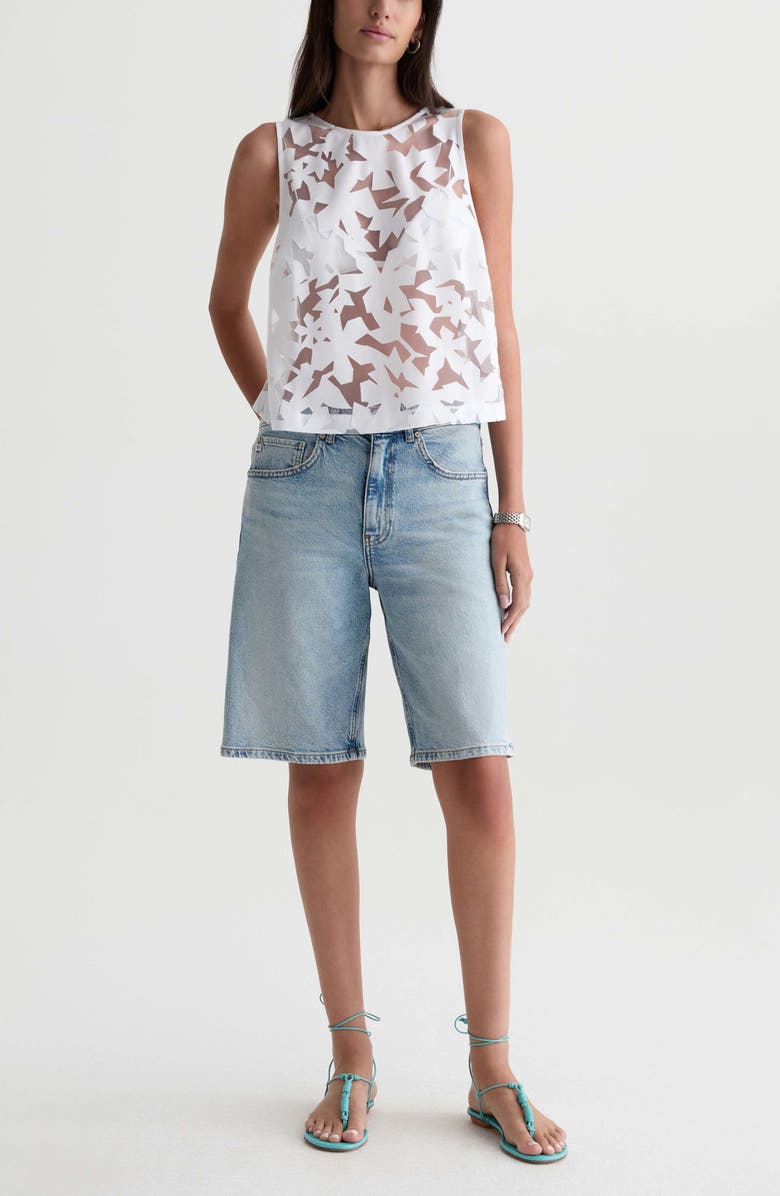 AG Thalia Denim Bermuda Shorts, Alternate, color, Highway 29