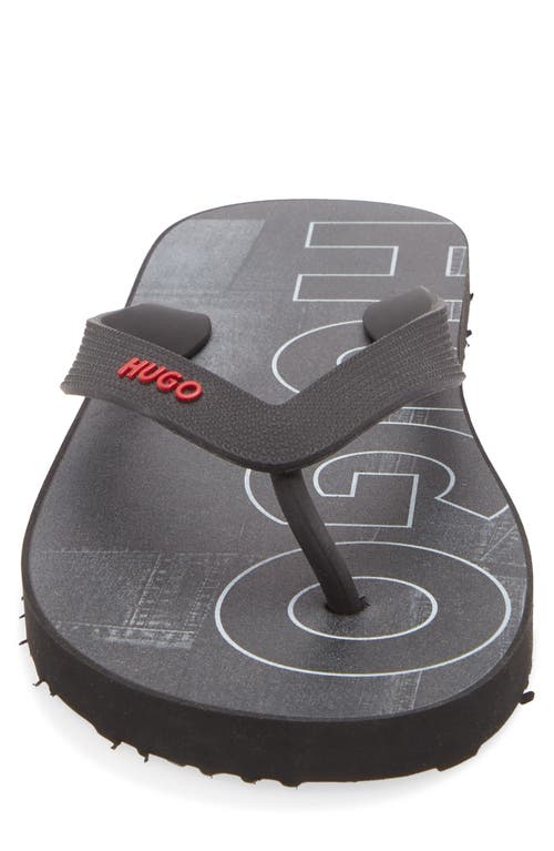 Hugo Boss Boss Arvel Flip Flop In Gray