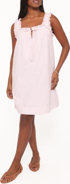 Petal & Pup Olivienne Striped Cotton Minidress