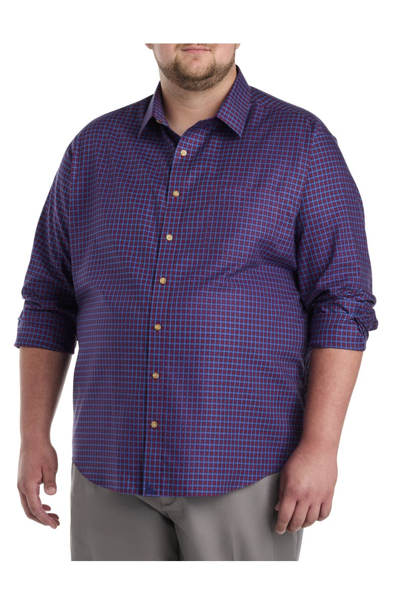 Untuckit Fit by Dxl Knight Sport Shirt, Main, color, Blue Red