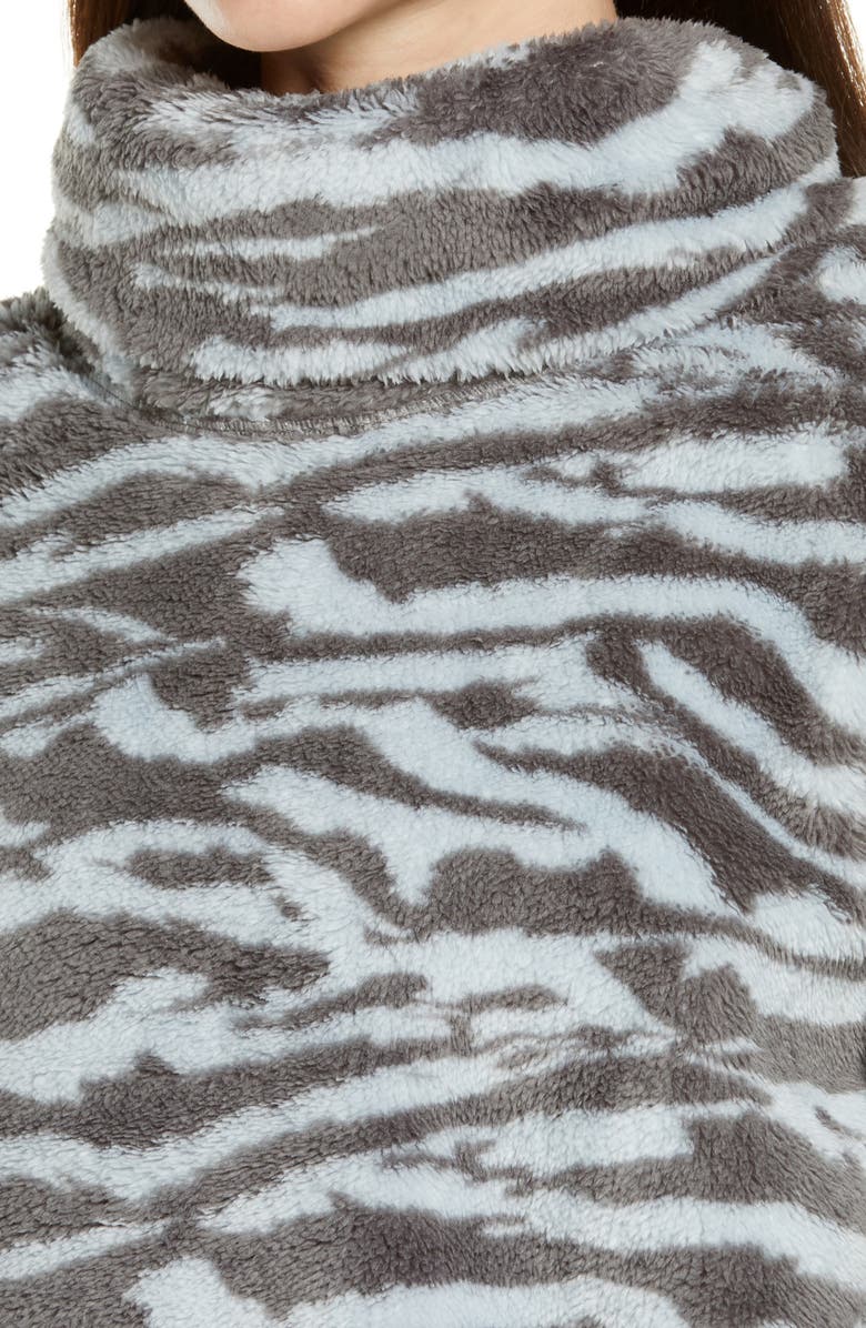 Zella Nikki Furry Fleece Sweatshirt, Alternate, color, 