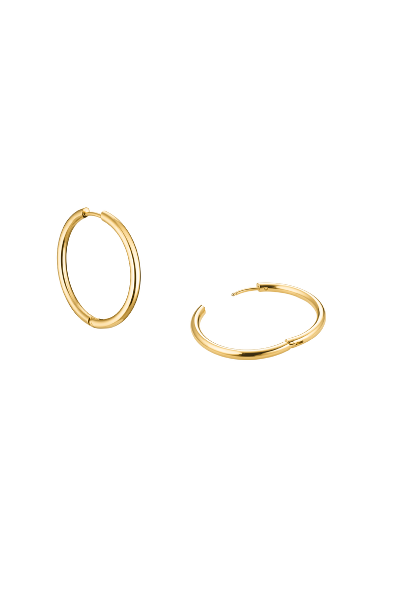 Small Thin Ruby Earrings, Alternate, color, Gold