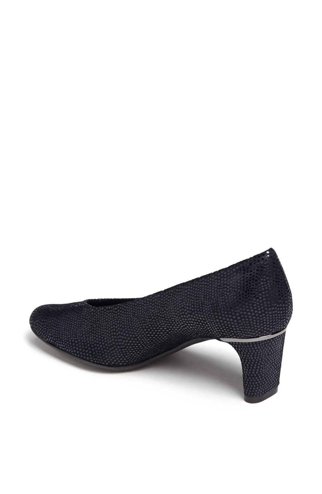 VANELi 'Dayle' Pump, Alternate, color, Navy Print Leather