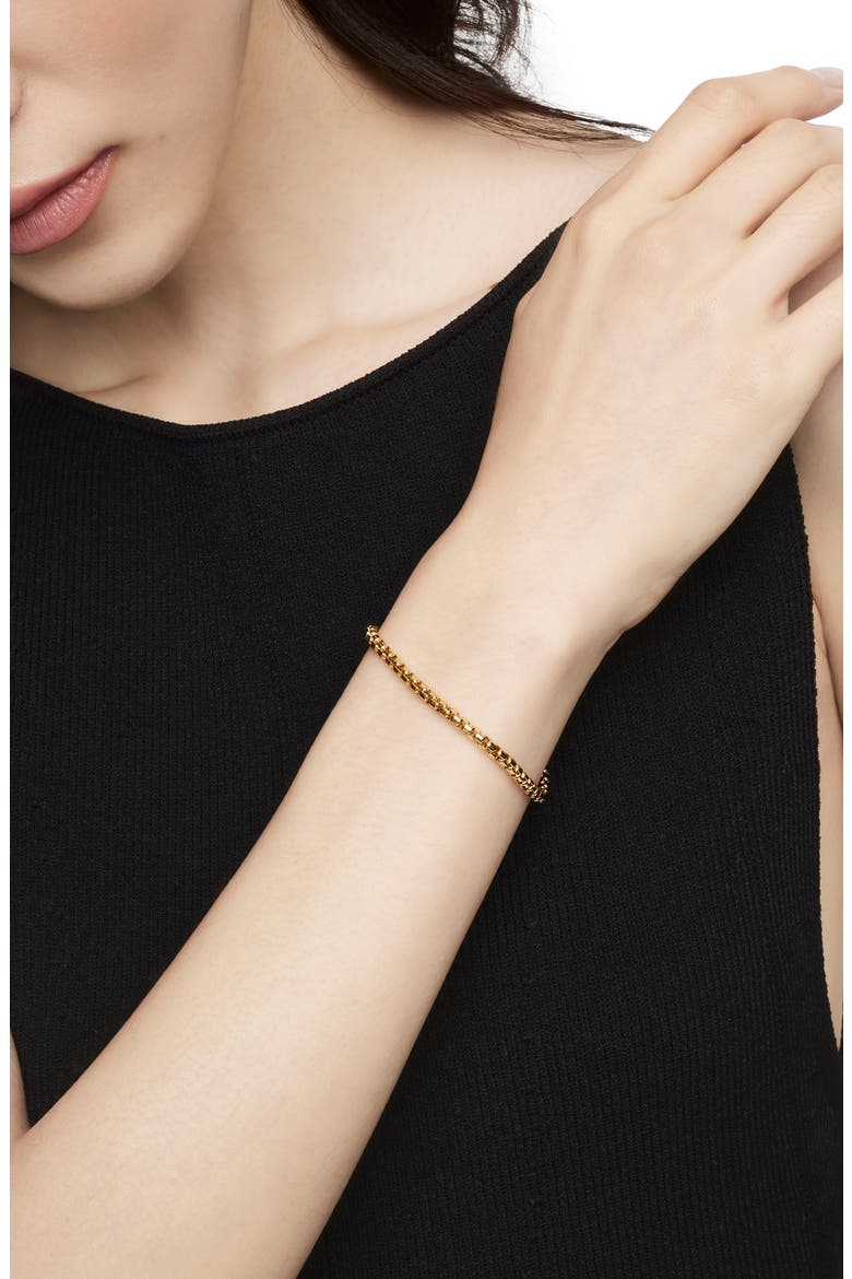 Bel Aire Chain Bracelet in 18K Yellow Gold, 4mm, Alternate, color, GOLD