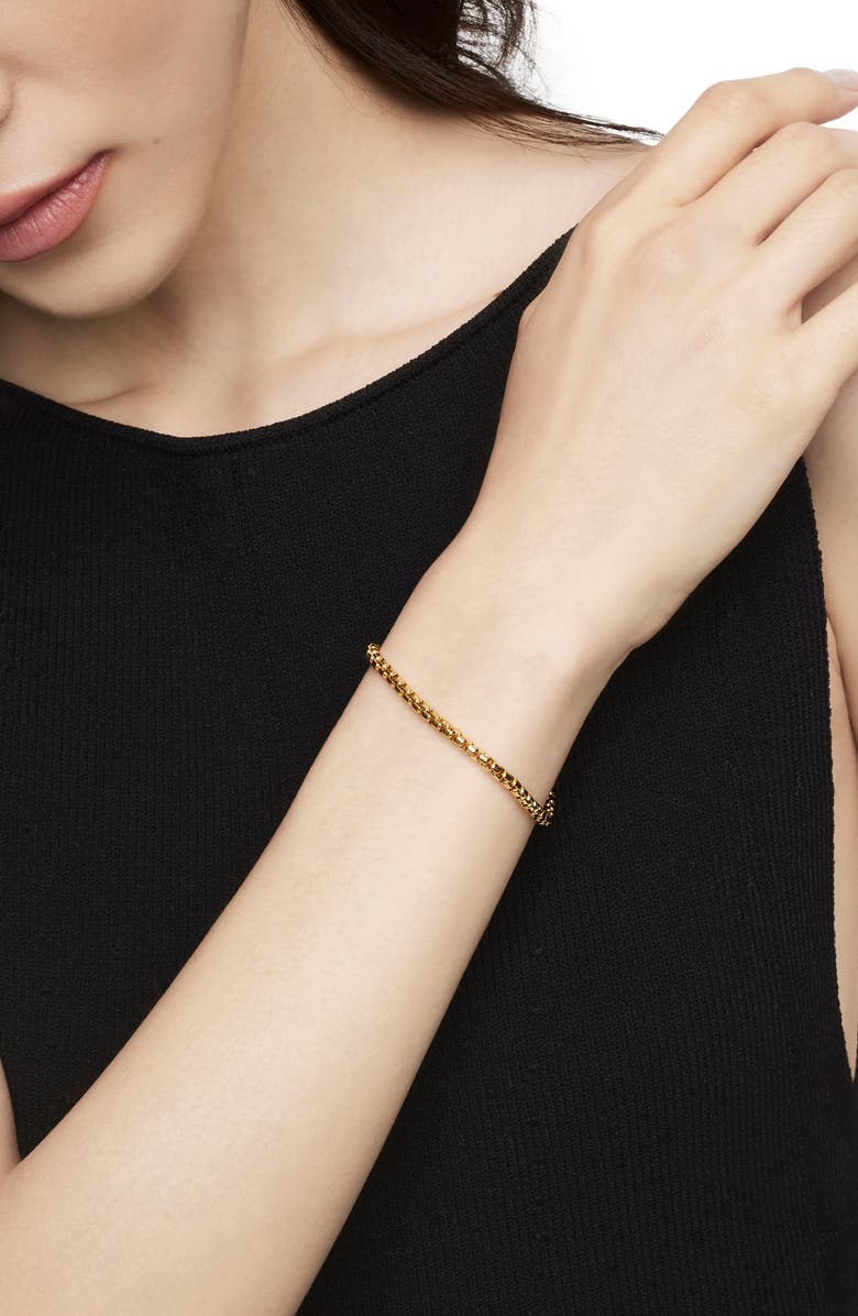 David Yurman Bel Aire Chain Bracelet in 18K Yellow Gold, 4mm, Alternate, color, Gold