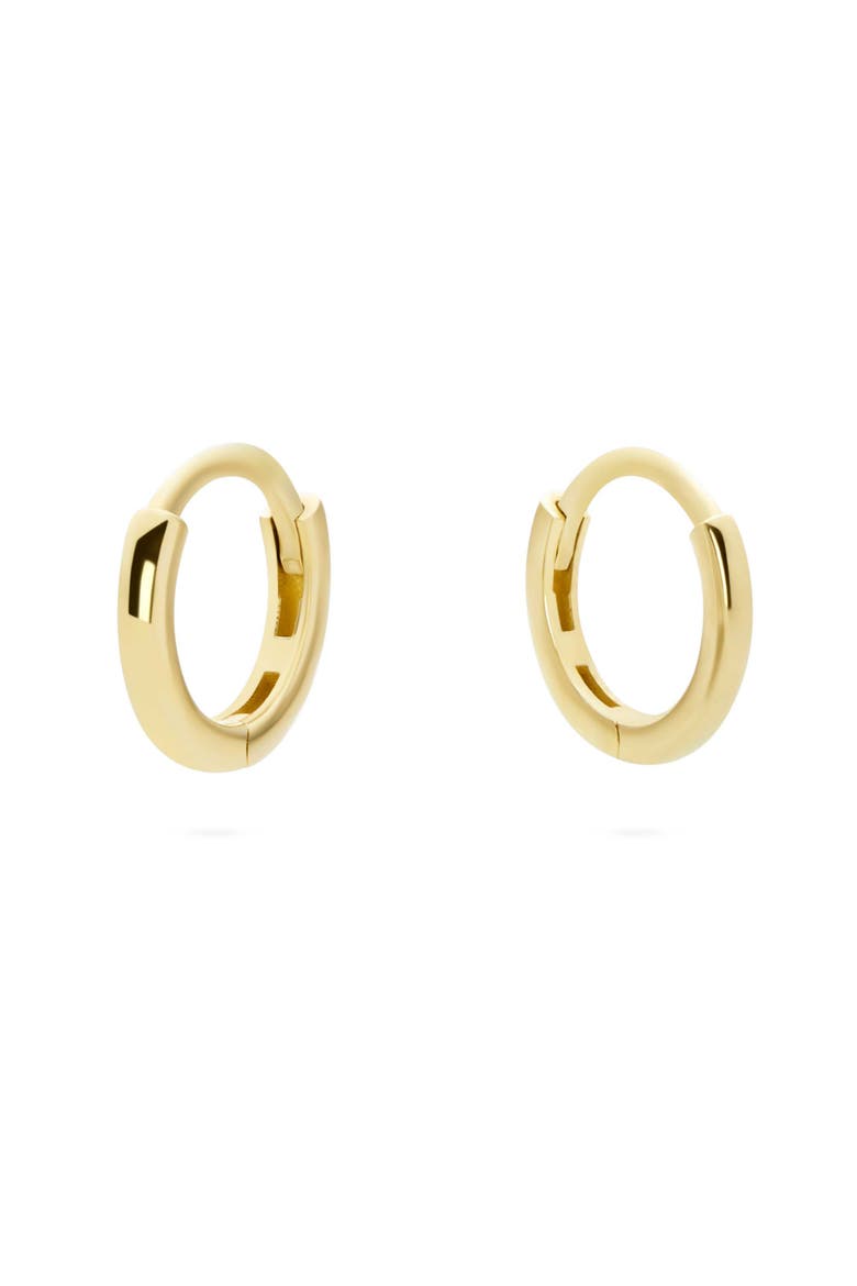 Gold Huggie Hoop Earrings, Alternate, color, Gold