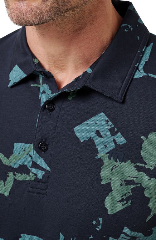 Travismathew Favorite Hello Cotton Blend Polo In Blue