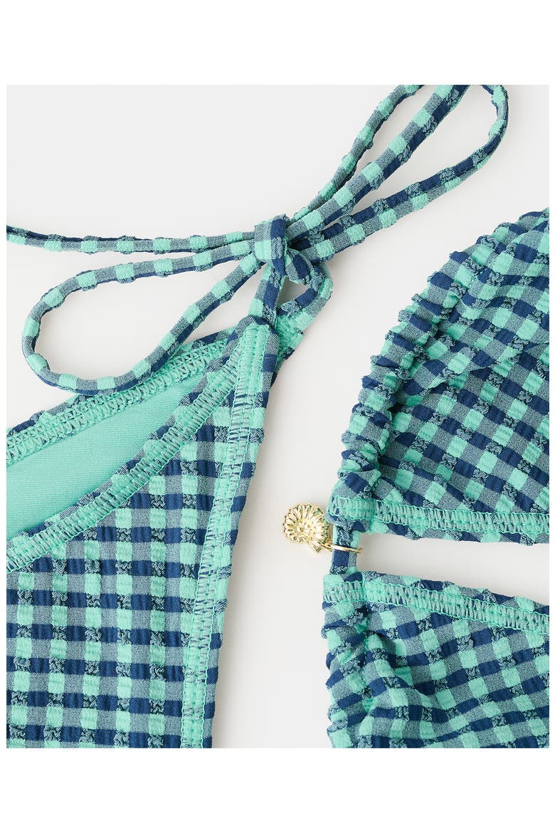 Smocked Two-Piece Swimsuit, Alternate, color, DARK TURQUOISE