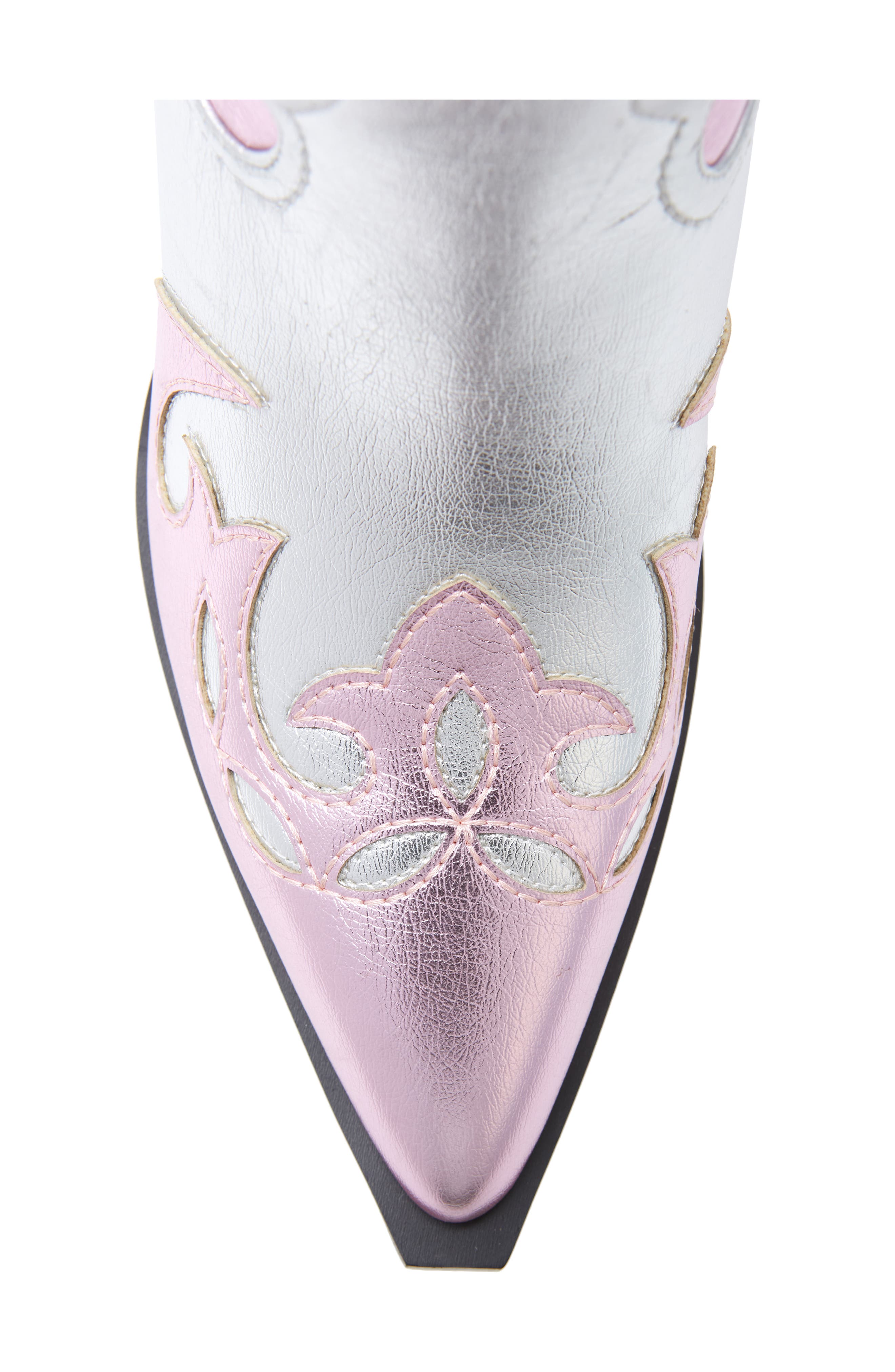 AZALEA WANG Hendrix Knee High Western Boot, Alternate, color, 