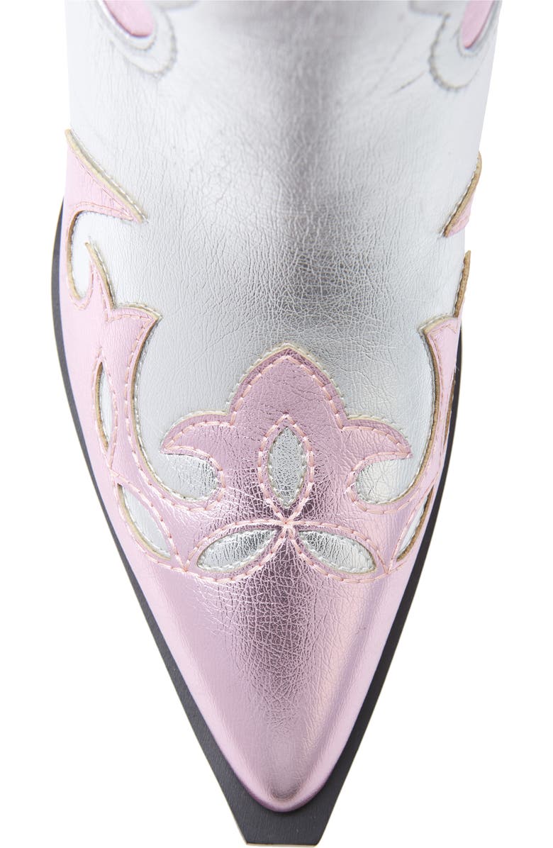 AZALEA WANG Hendrix Knee High Western Boot, Alternate, color,