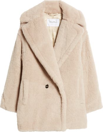 【送料&関税込】Max Mara Olga Teddy Coat Short Teddy Bear Icon Coat in alpaca and wool, white | 