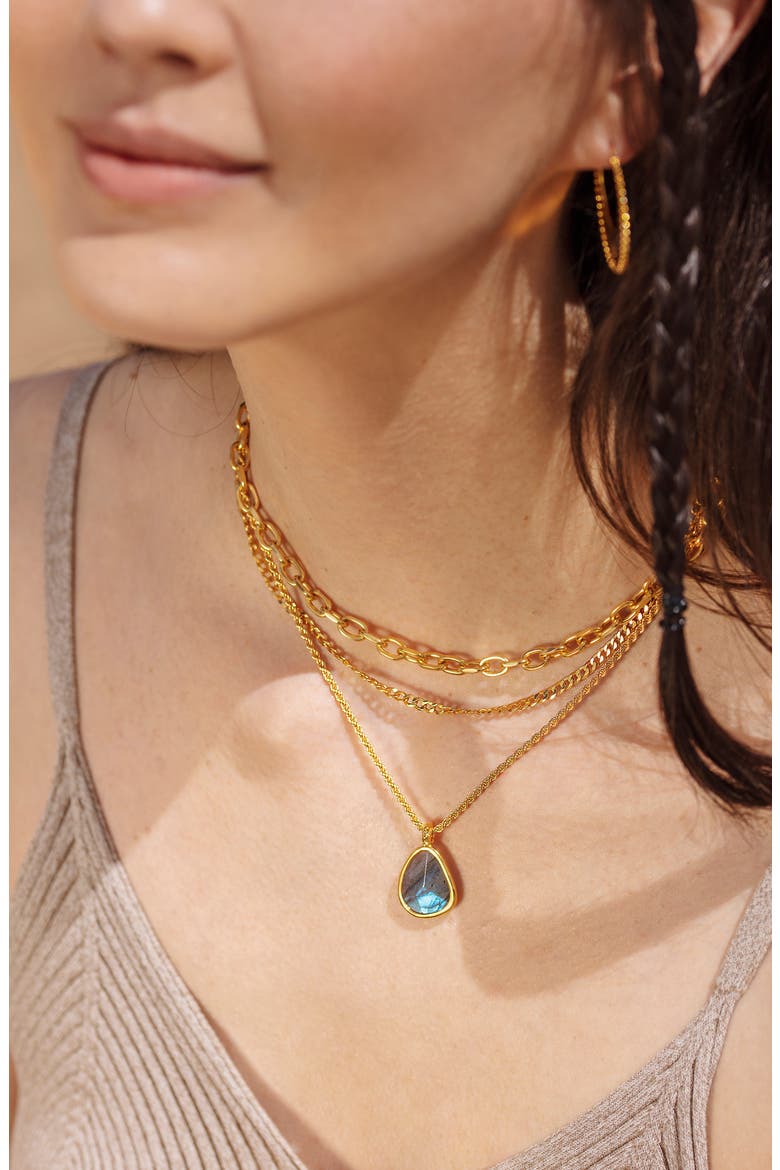 Deia Stone Pendant Charm, Alternate, color, 18CT GOLD VERMEIL ON STER SLVR