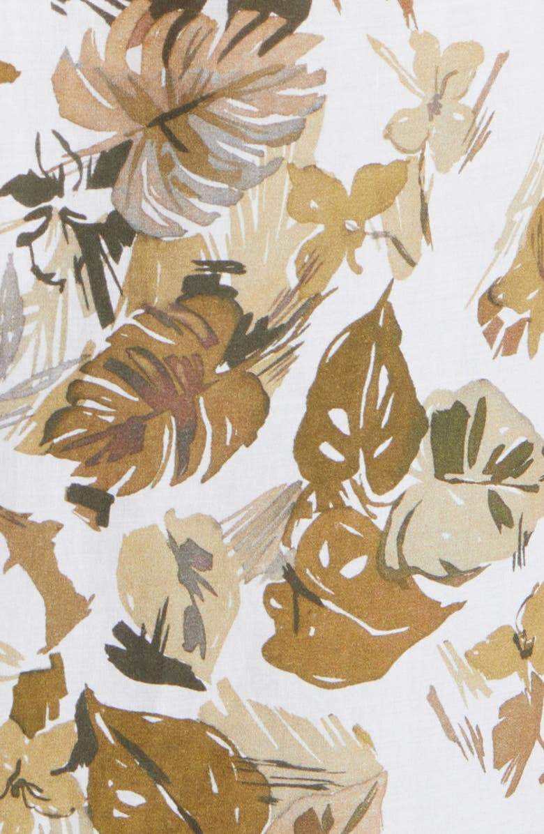 Rodd & Gunn Upper Charlton Floral Short Sleeve Button-Up Shirt, Alternate, color, Khaki