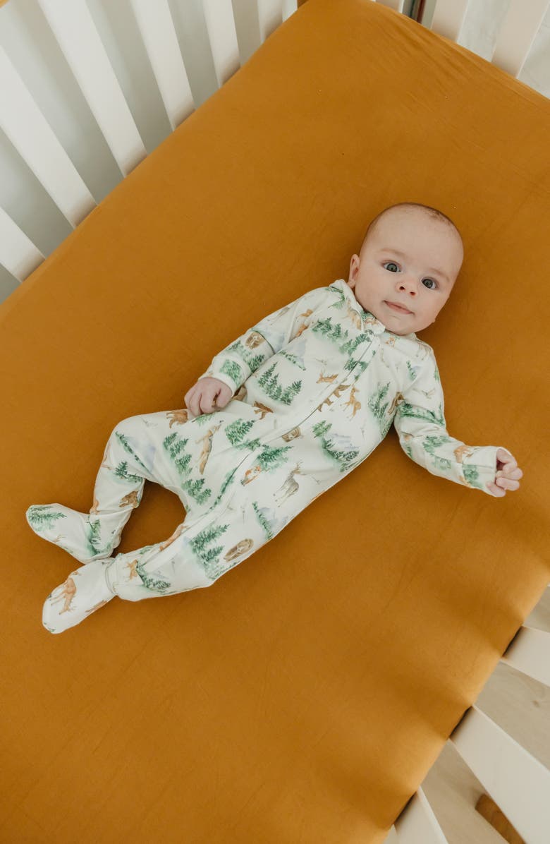 Copper Pearl Grayson Zip-Up Footie Pajamas, Alternate, color, Grayson