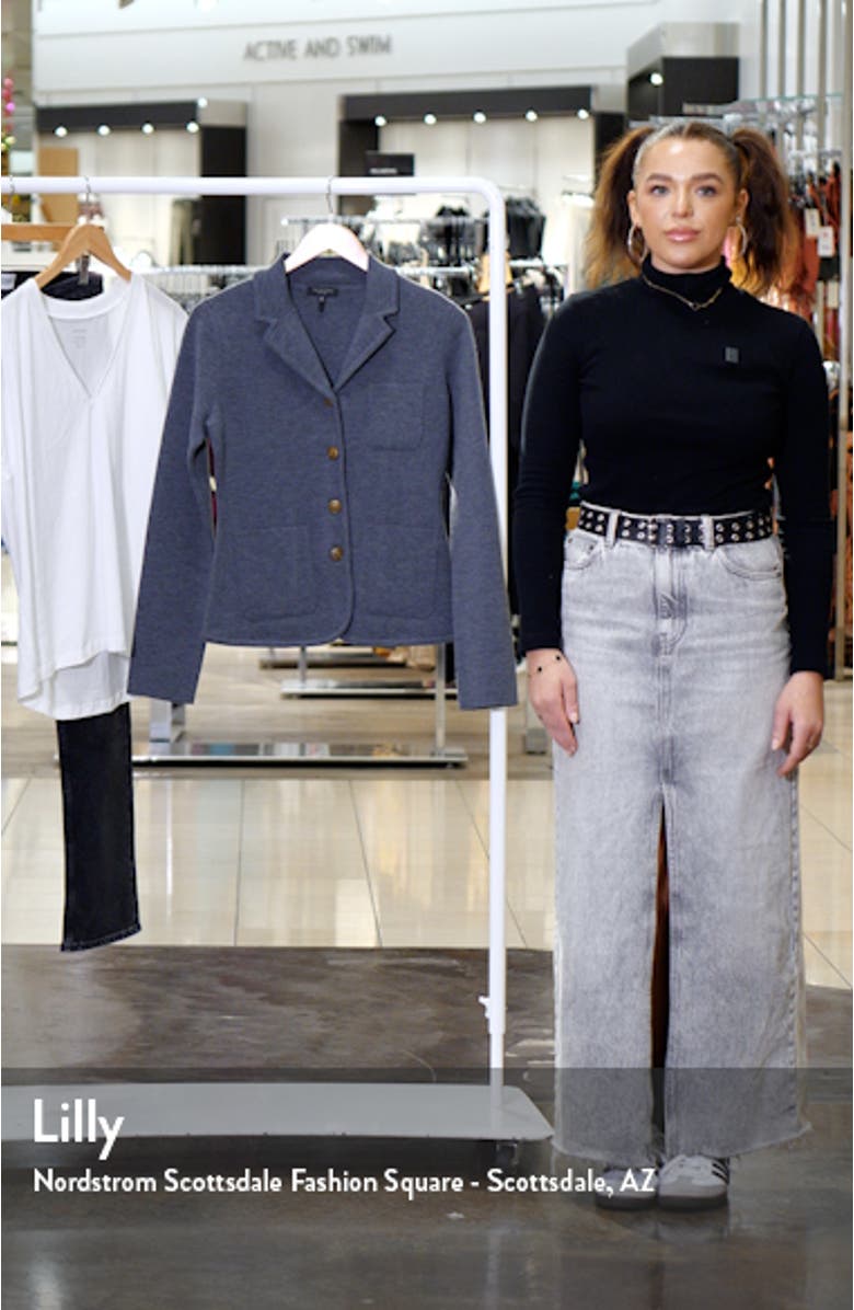 Abigail Merino Wool Blend Blazer, sales video thumbnail