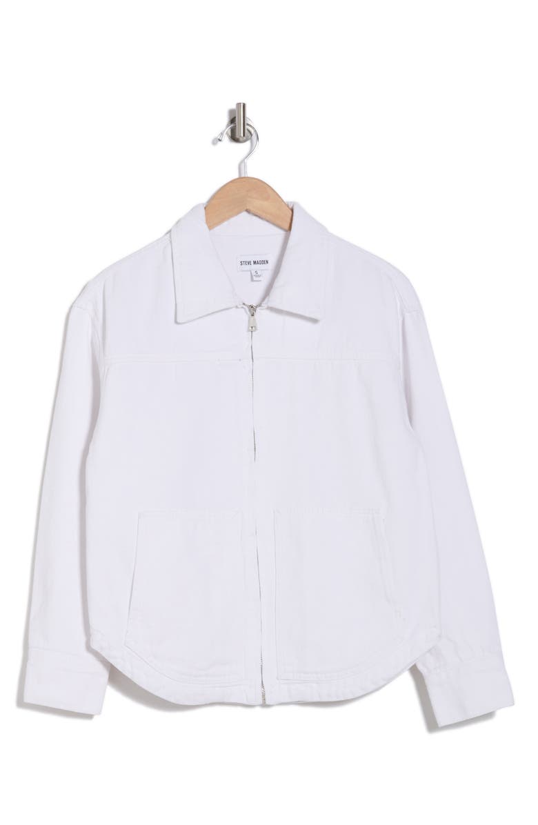 Steve Madden Denim Utility Shirt Jacket, Alternate, color,