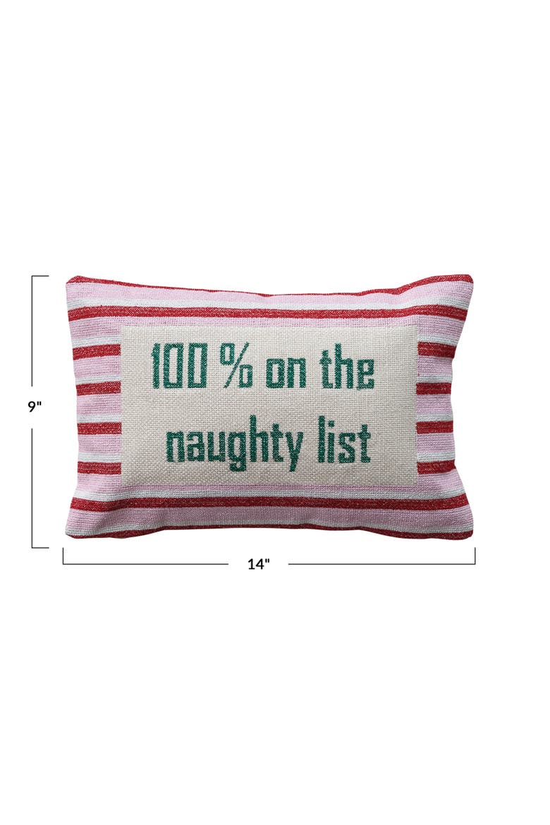 Artisan Stripe Cotton Lumbar Pillow, Alternate, color, Multicolor