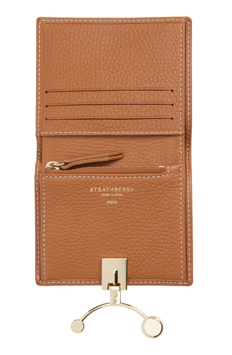 Strathberry Crescent Leather Bifold Wallet, Alternate, color, 