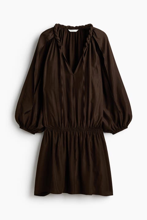 Braid-detail Tunic Dress