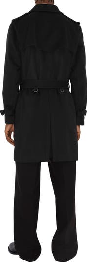 Mid-length Cashmere Blend Kensington Trench Coat