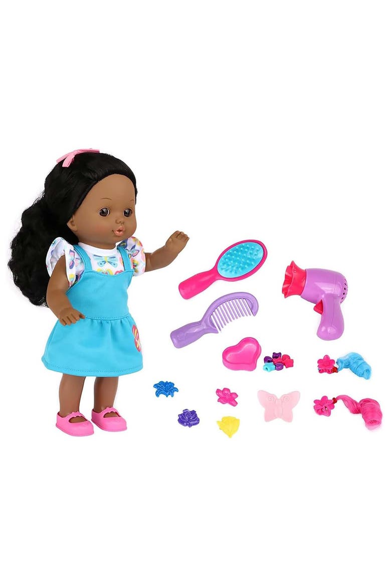 12 Inch Doll Hair Play Set African American In Gift Box, Main, color, Multicolored