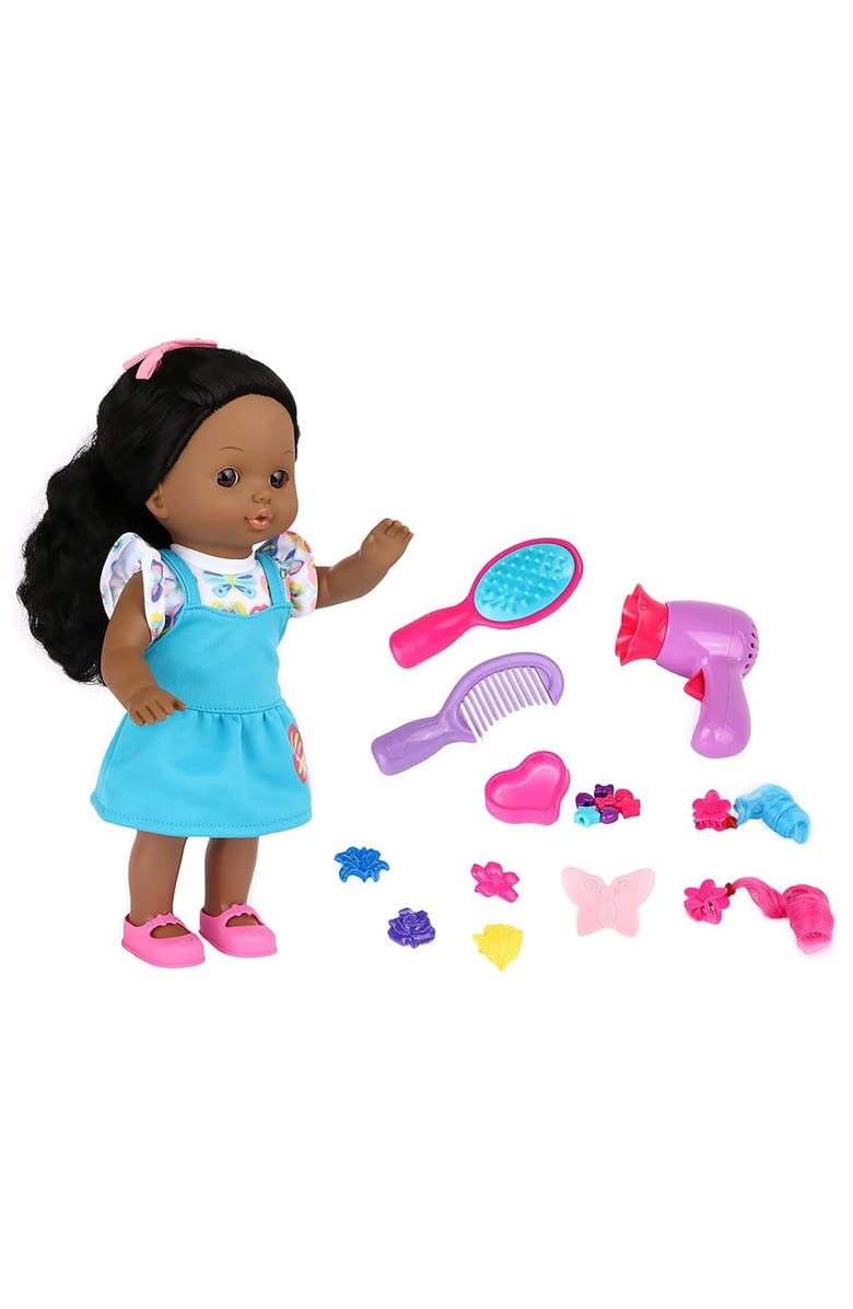 Dream Collection 12 Inch Doll Hair Play Set African American In Gift Box, Main, color, Multicolored