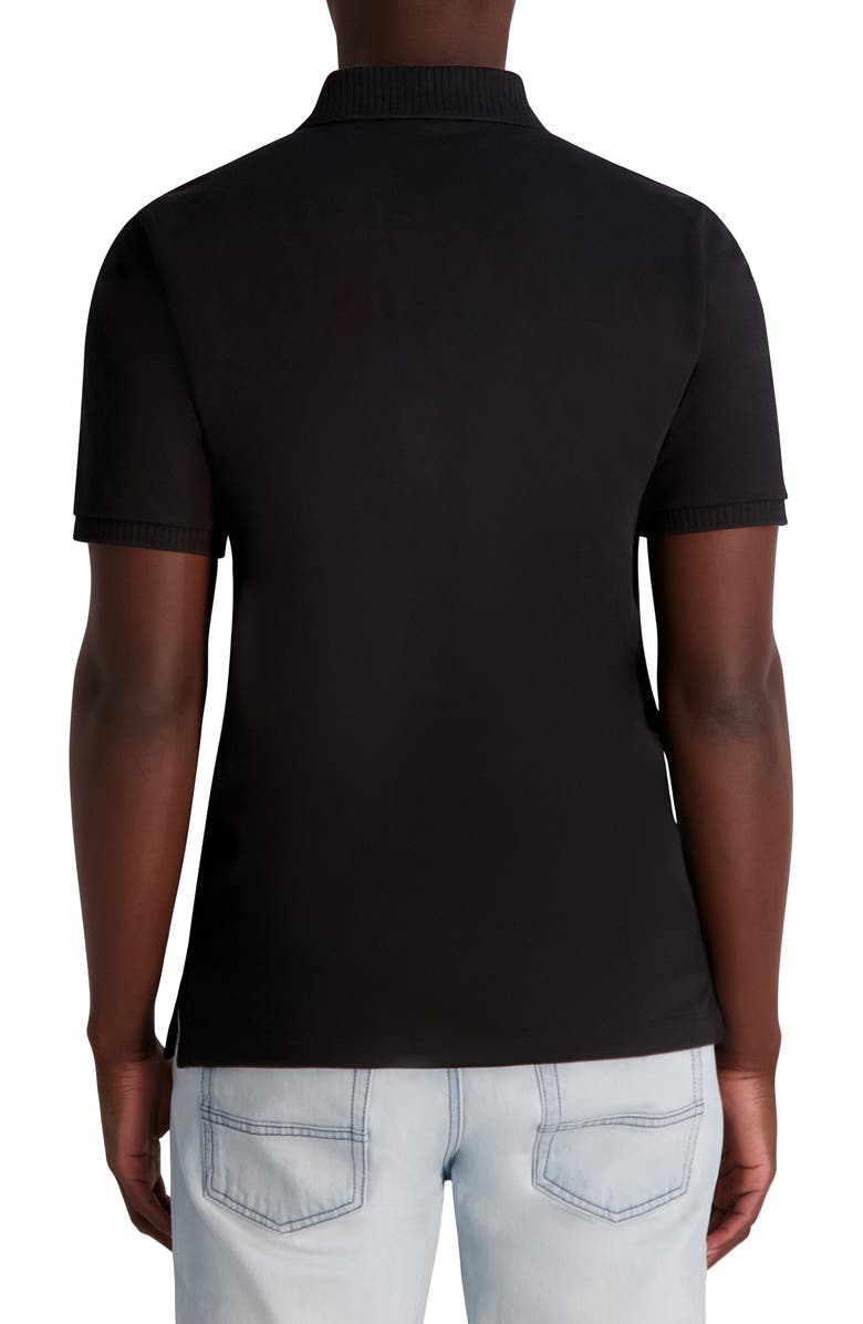 KARL LAGERFELD PARIS Logo Patch Piqué Polo, Alternate, color,