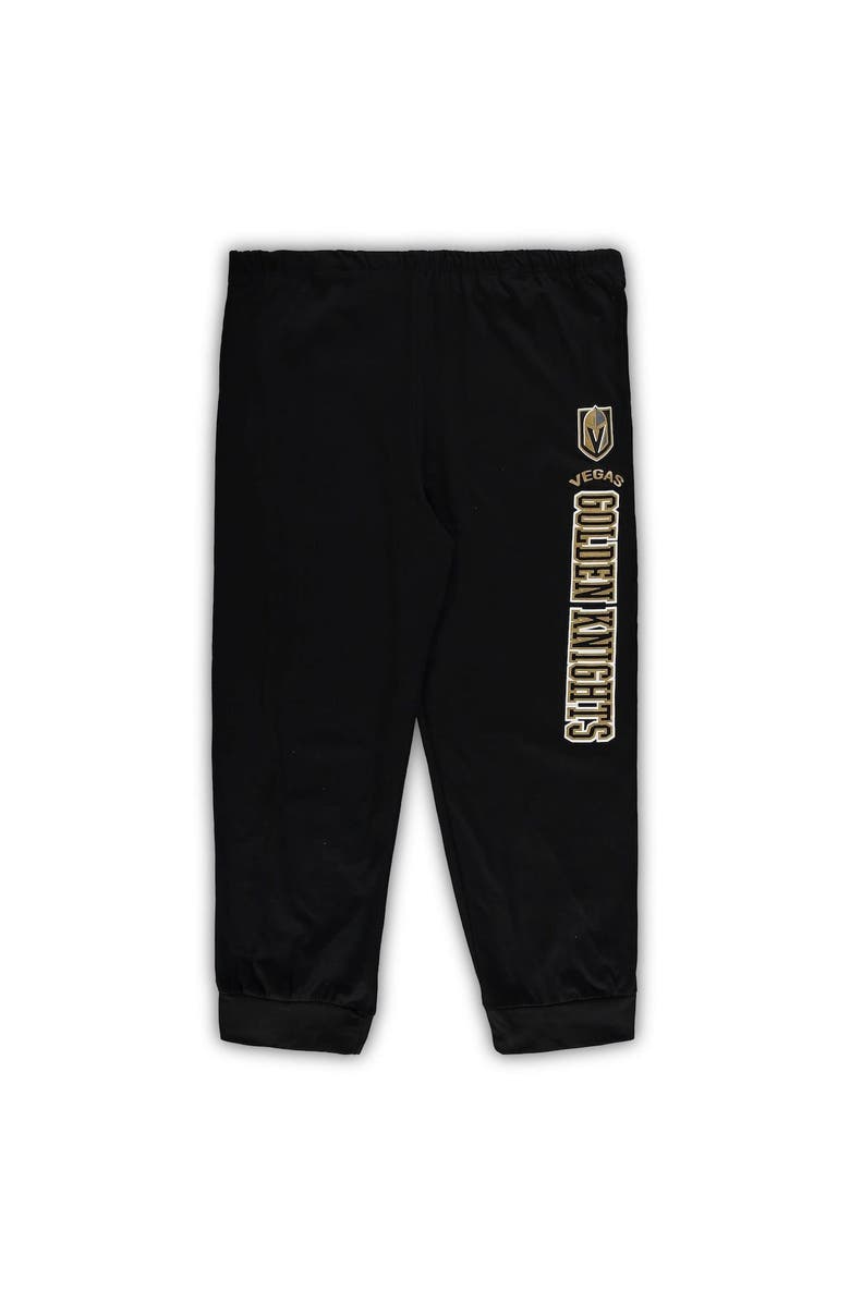 CONCEPTS SPORT Men's Concepts Sport Black Vegas Golden Knights Big & Tall Pullover Hoodie & Joggers Sleep Set, Alternate, color, Black