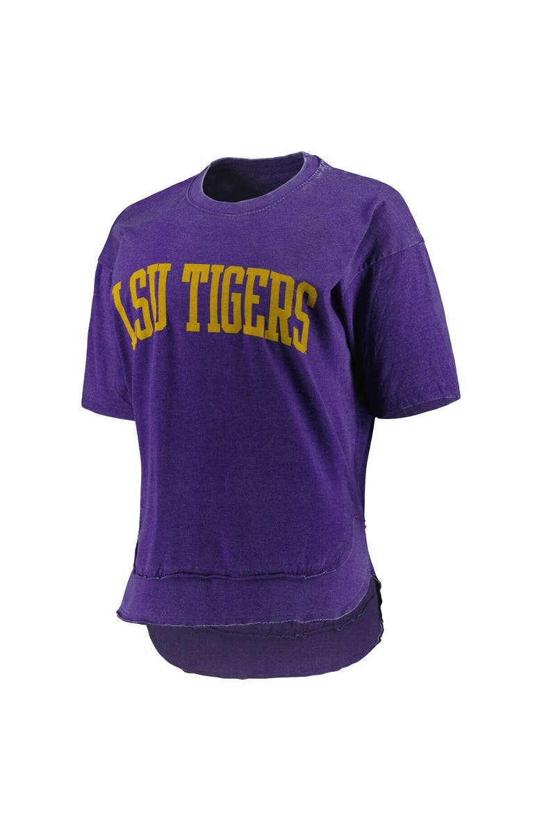 PRESSBOX Women's Pressbox Purple LSU Tigers Arch Poncho T-Shirt, Alternate, color, Purple